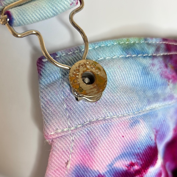 Divided Tie Dye Denim Pinafore Dress - Picture 8 of 10